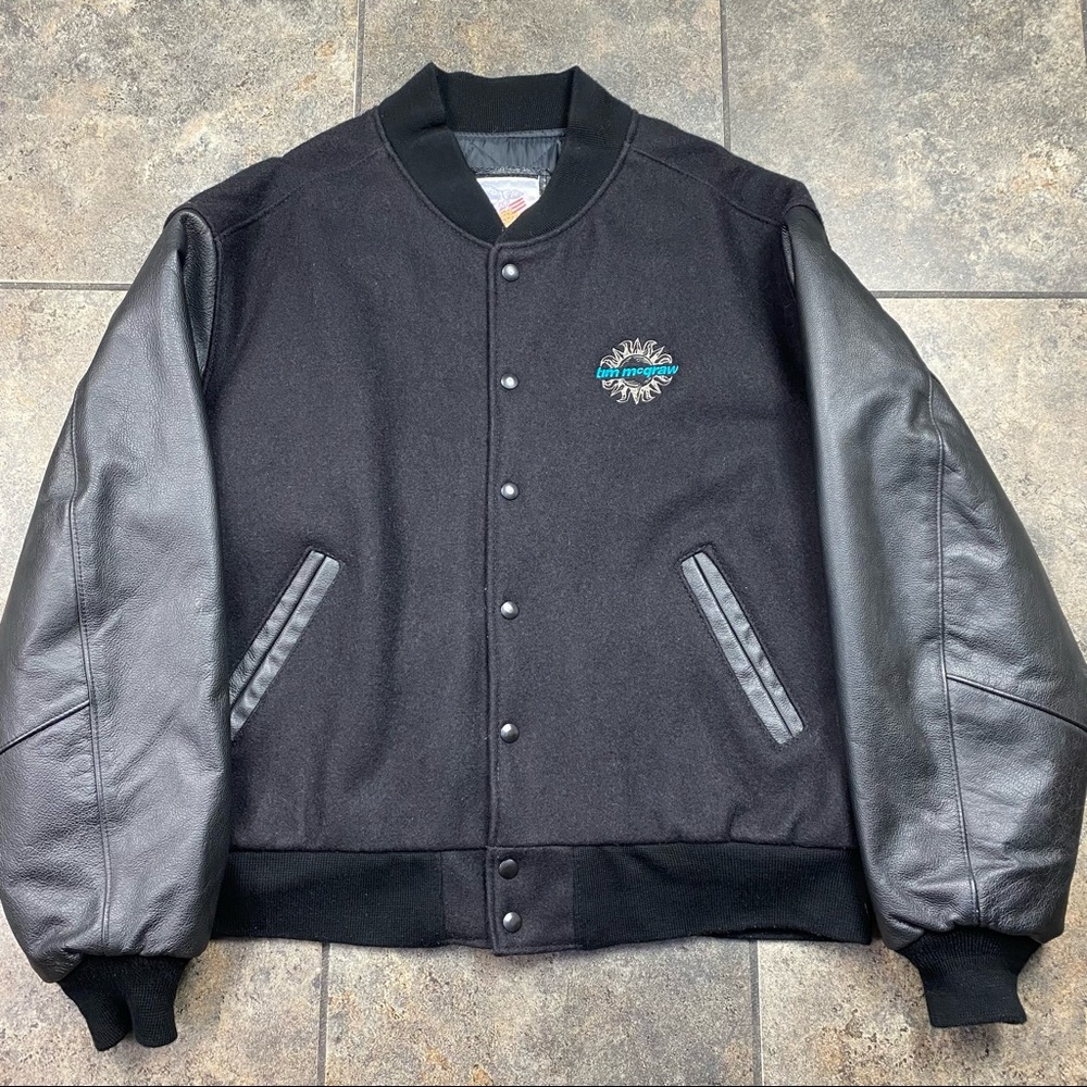 VTG 1999-2000 Tim McGraw “A Place In The Sun” Tour Varsity Jacket Size XL